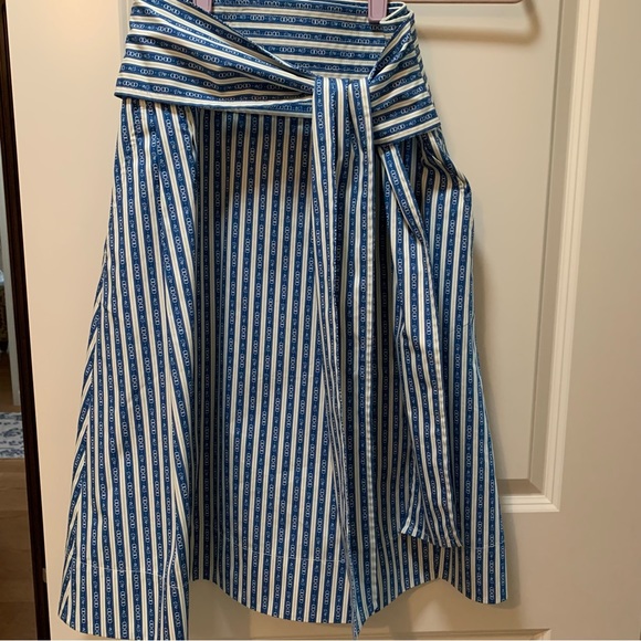Tory Burch Gemini link wrap skirt with pockets. 100% cotton with attache… - Picture 1 of 17